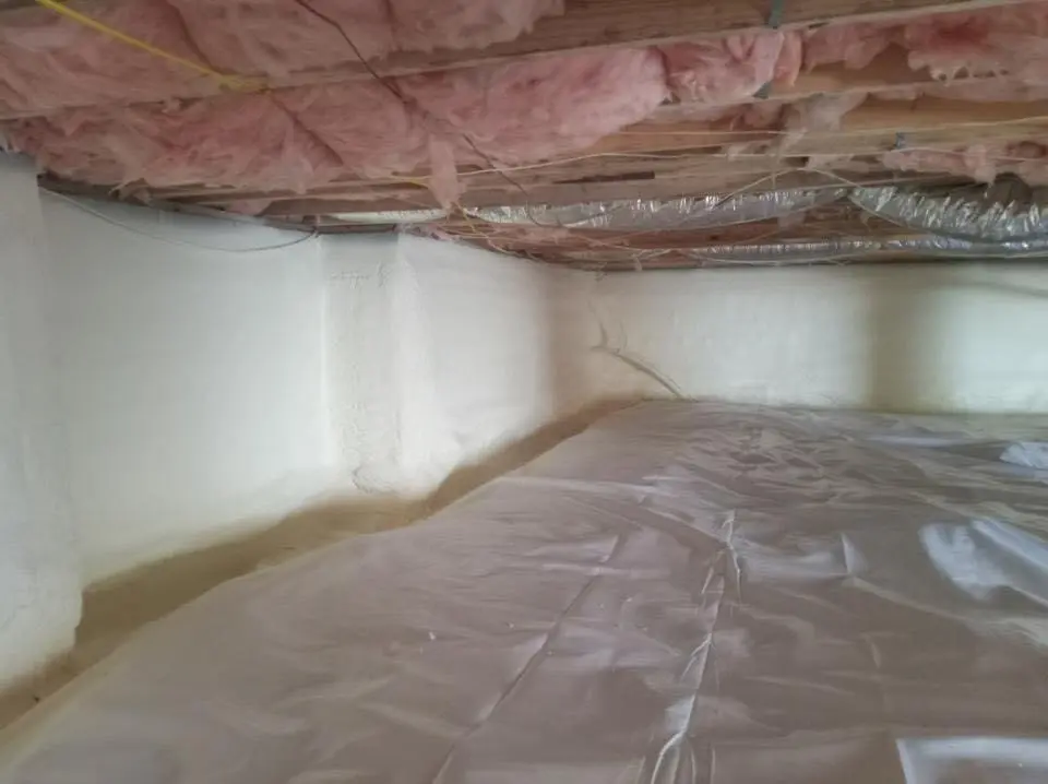 Crawl space encapsulation with closed-cell spray foam for Roof Waterproofing in Kalifornsky